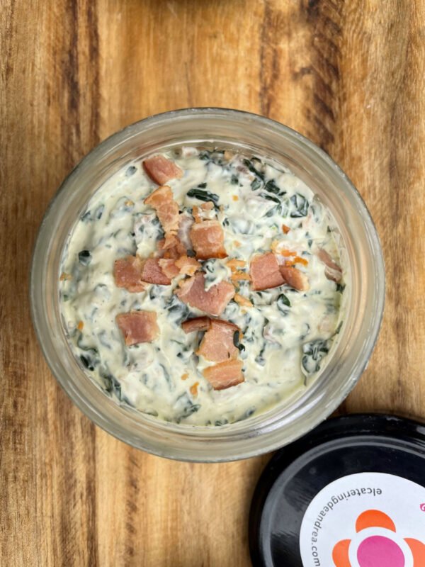 Dip de Espinaca con Tocino
