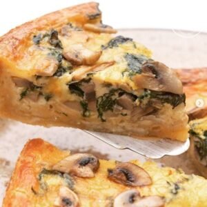 Quiche de Espinaca y Champiñones